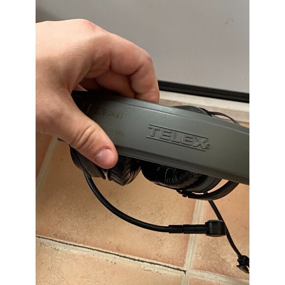 RARE Vintage Telex Air 3000 Pilot Aviation Head Set - Picture 6 of 9